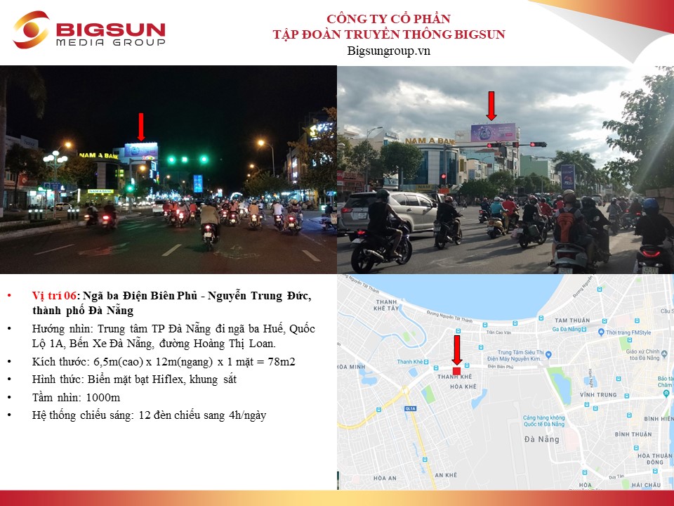 Đà Nẵng : Ngã ba Điện Biên Phủ - Nguyễn Trung Đức, thành phố Đà Nẵng