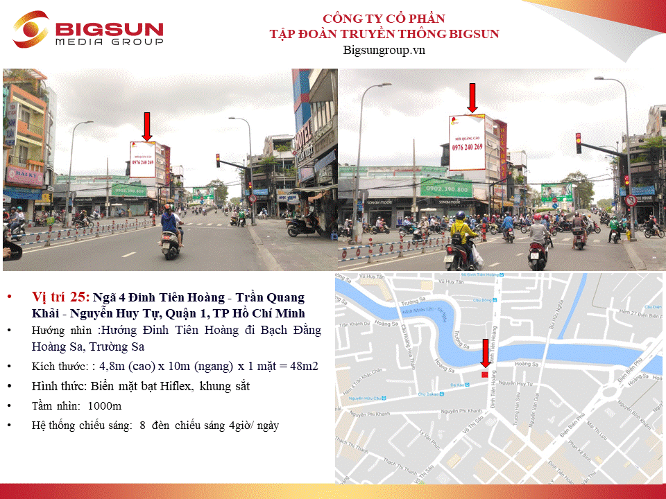 Ngã 4 Đinh Tiên Hoàng - Trần Quang Khải - Nguyễn Huy Tự, Quận 1, TP Hồ Chí Minh