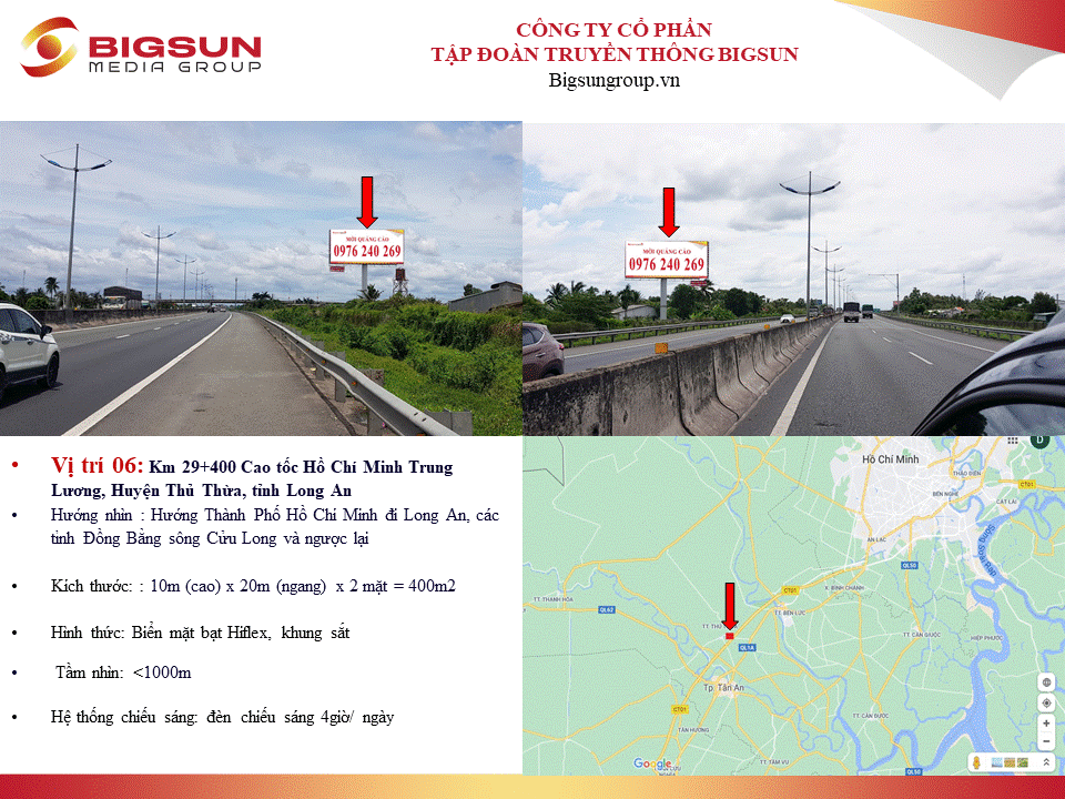 Km 29+400 Cao tốc Hồ Chí Minh Trung Lương, Huyện Thủ Thừa, tỉnh Long An