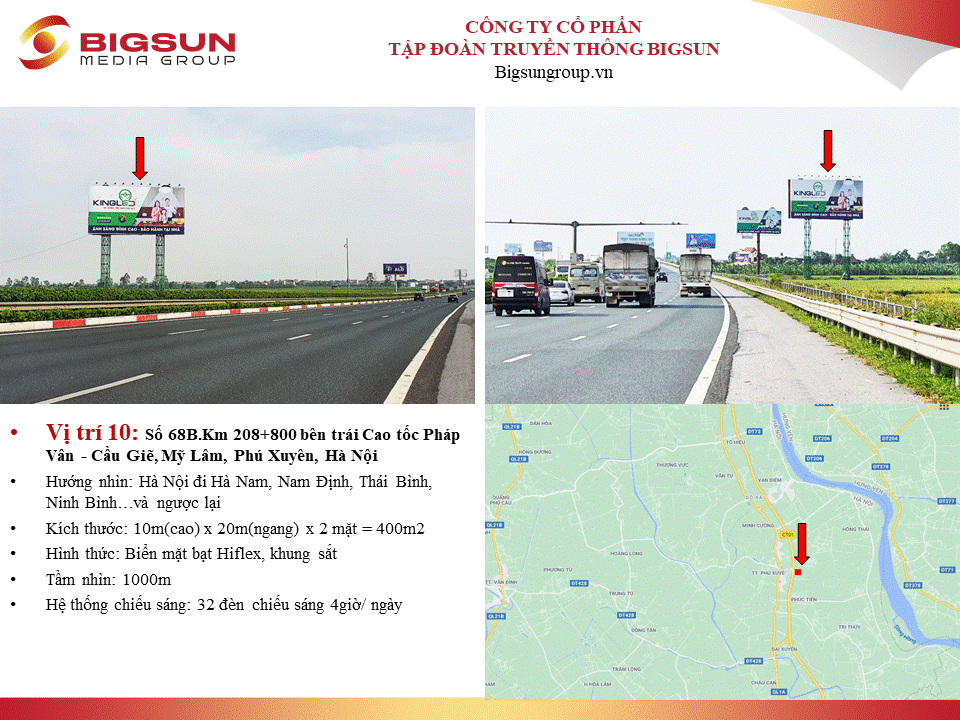 Số 68B.Km 208+800 bên trái Cao tốc Pháp Vân - Cầu Giẽ, Mỹ Lâm, Phú Xuyên, Hà Nội