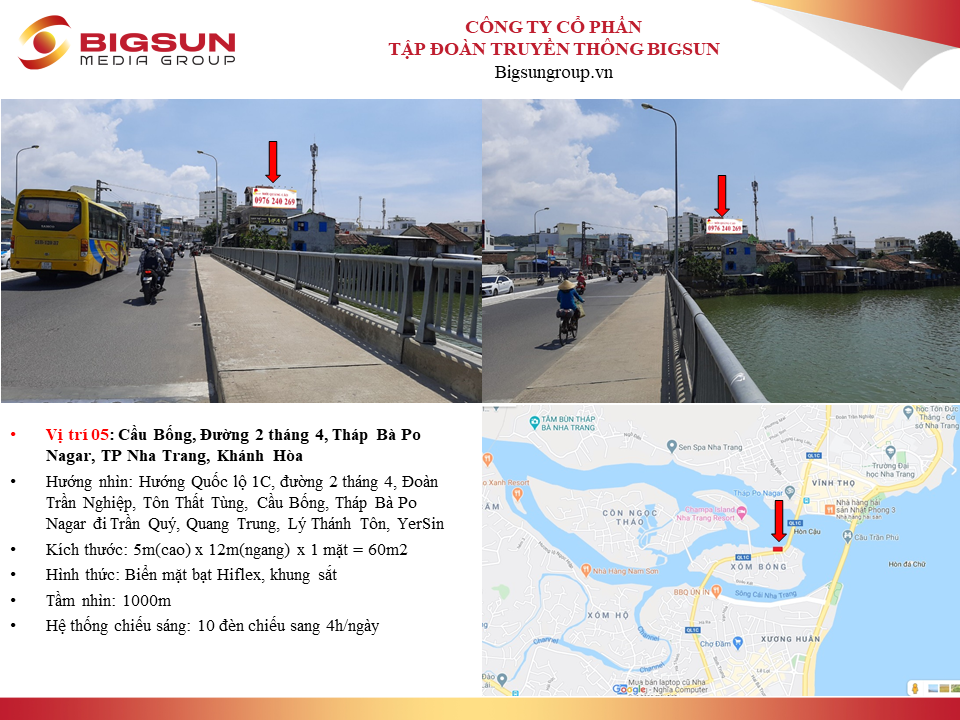 Nha Trang : Cầu Bống, Đường 2 tháng 4, Tháp Bà Po Nagar, TP Nha Trang, Khánh Hòa