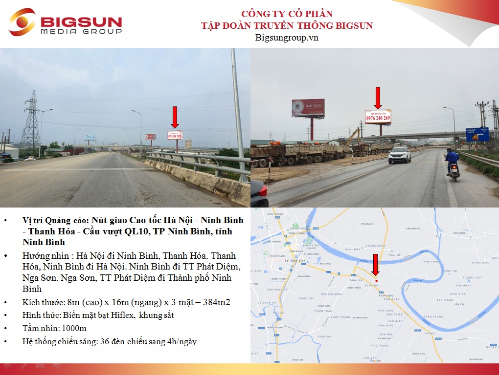Ninh Bình : Nút giao Cao tốc Hà Nội - Ninh Bình - Thanh Hóa - Cầu vượt QL10, TP Ninh Bình, tỉnh Ninh Bình