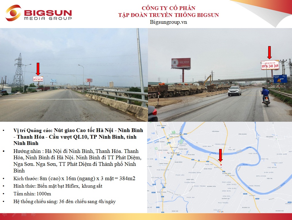 Ninh Bình : Nút giao Cao tốc Hà Nội - Ninh Bình - Thanh Hóa - Cầu vượt QL10, TP Ninh Bình, tỉnh Ninh Bình
