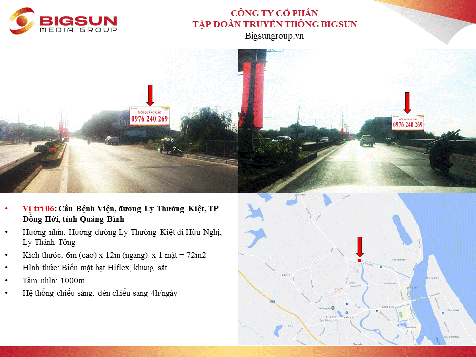  Quảng Bình : Cầu Bệnh Viện, đường Lý Thường Kiệt, TP Đồng Hới, tỉnh Quảng Bình