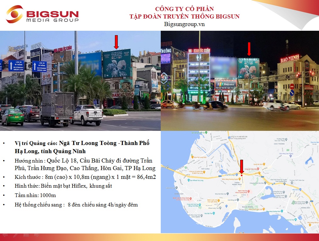 Quảng Ninh : Ngã Tư Loong Toòng -Thành Phố Hạ Long, tỉnh Quảng Ninh
