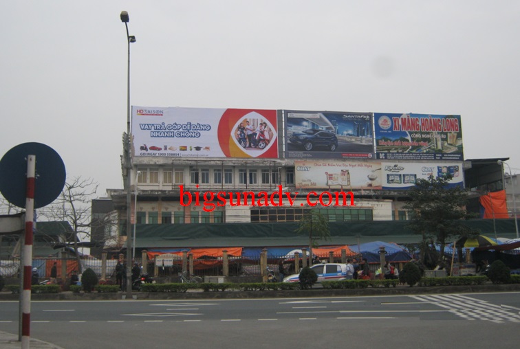 Quảng cáo nhãn HD SaiSon tại chợ Phủ Lý - Quốc Lộ 1A - Hà Nam